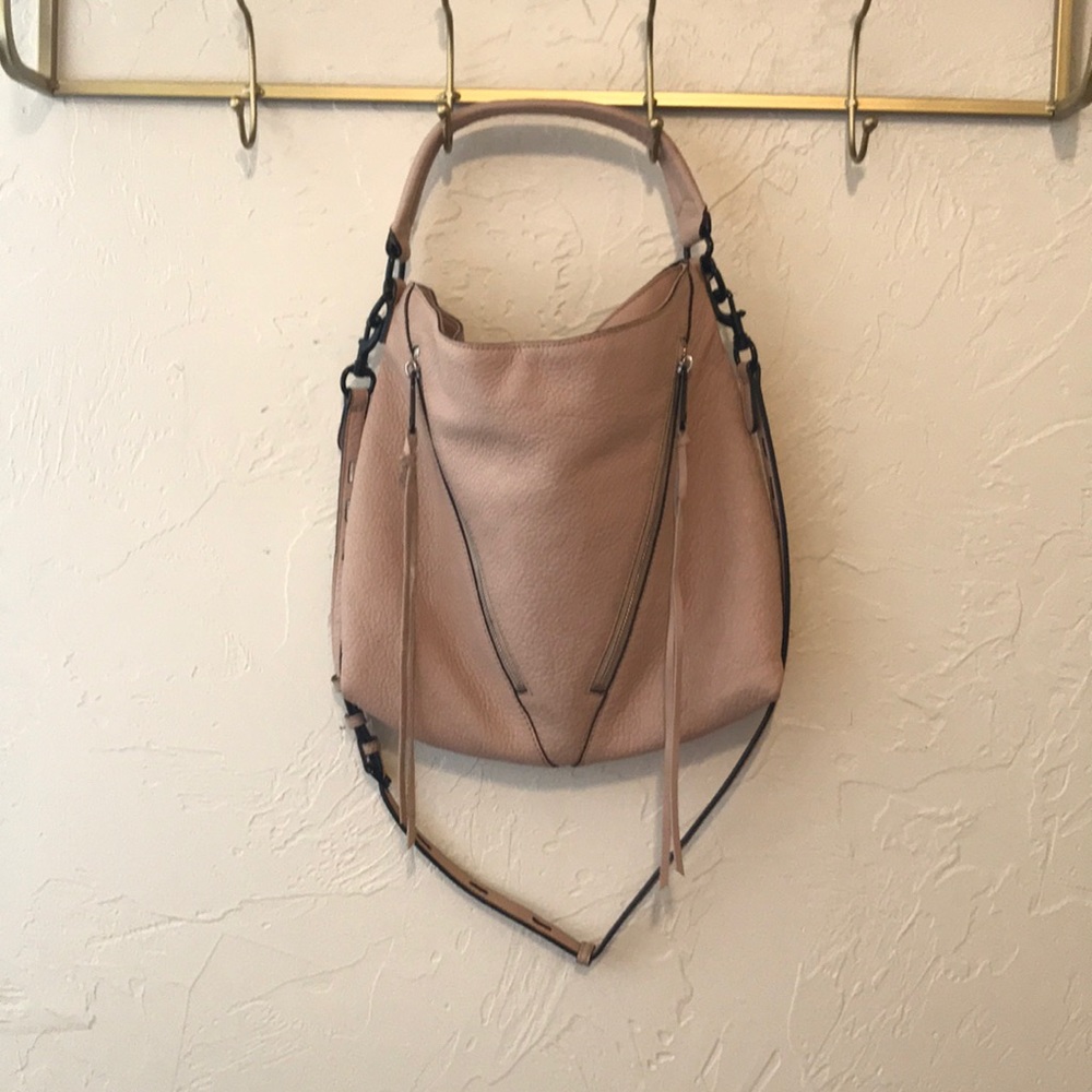 Rebecca Minkoff Blush Moto Hobo bag
